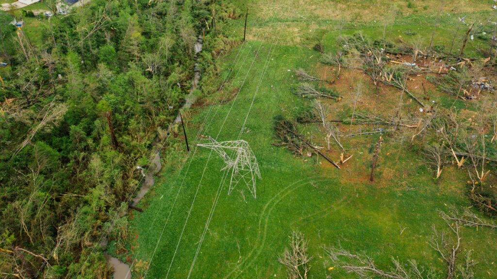Utility Pole down